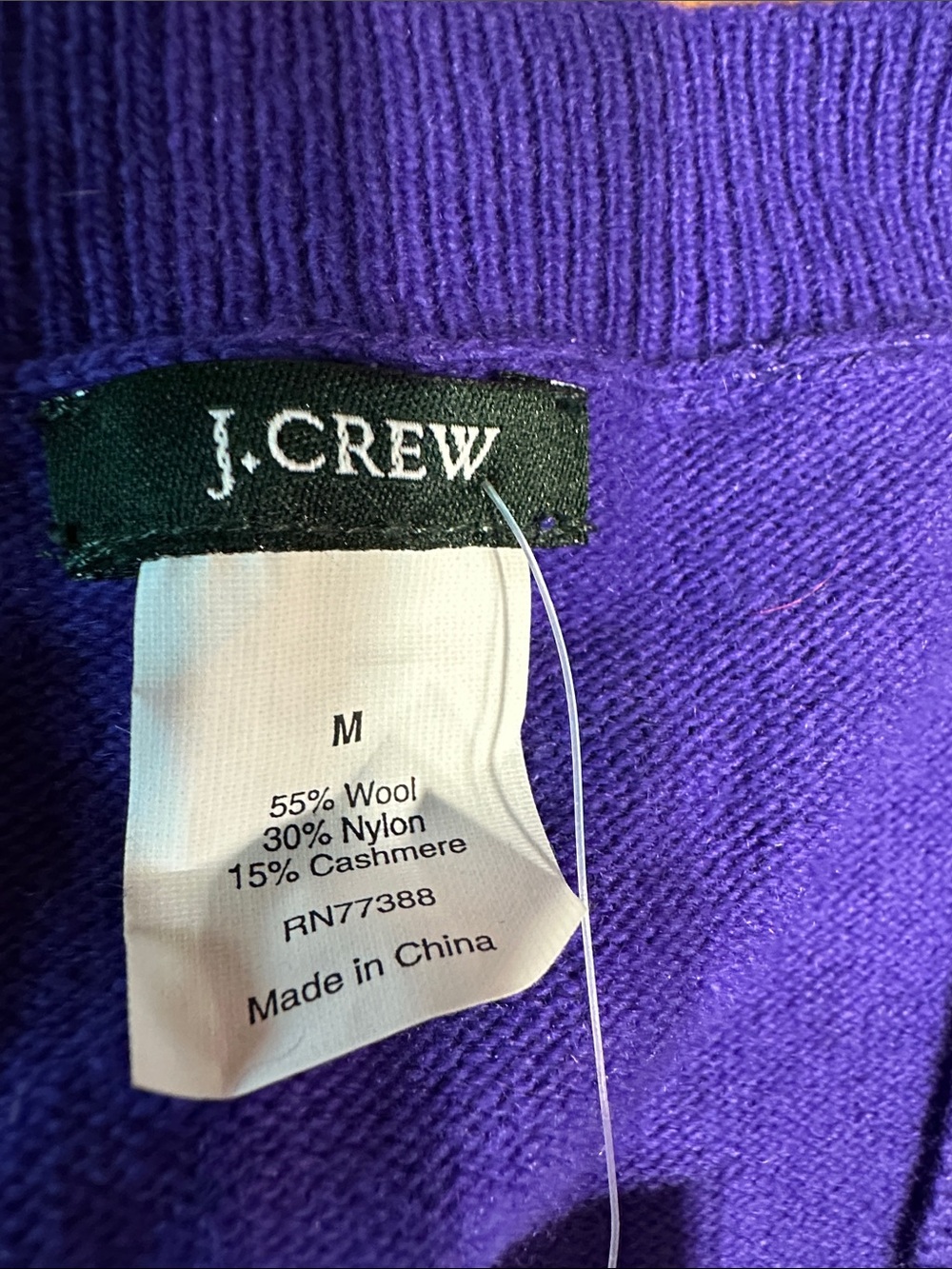 J. Crew Women’s V-Neck Sweater in Purple - Picture 4 of 5